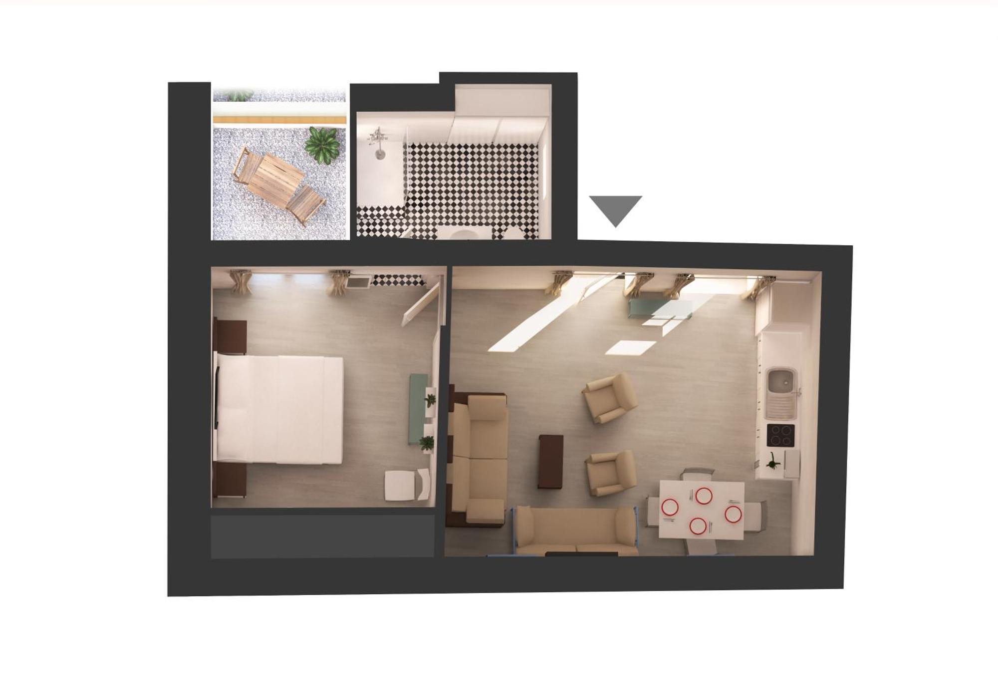 Casas Y Patios De Apartment