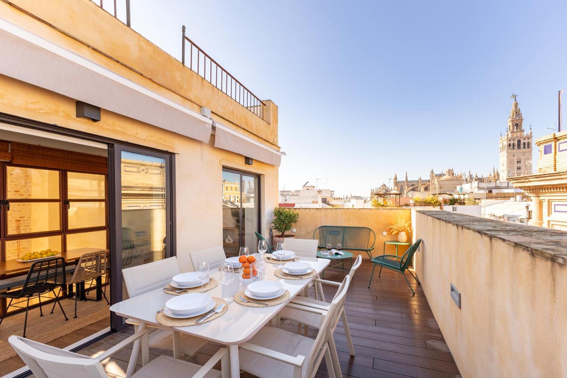 Duplex Con Terraza Privada Y Vistas A La Catedral Apartment