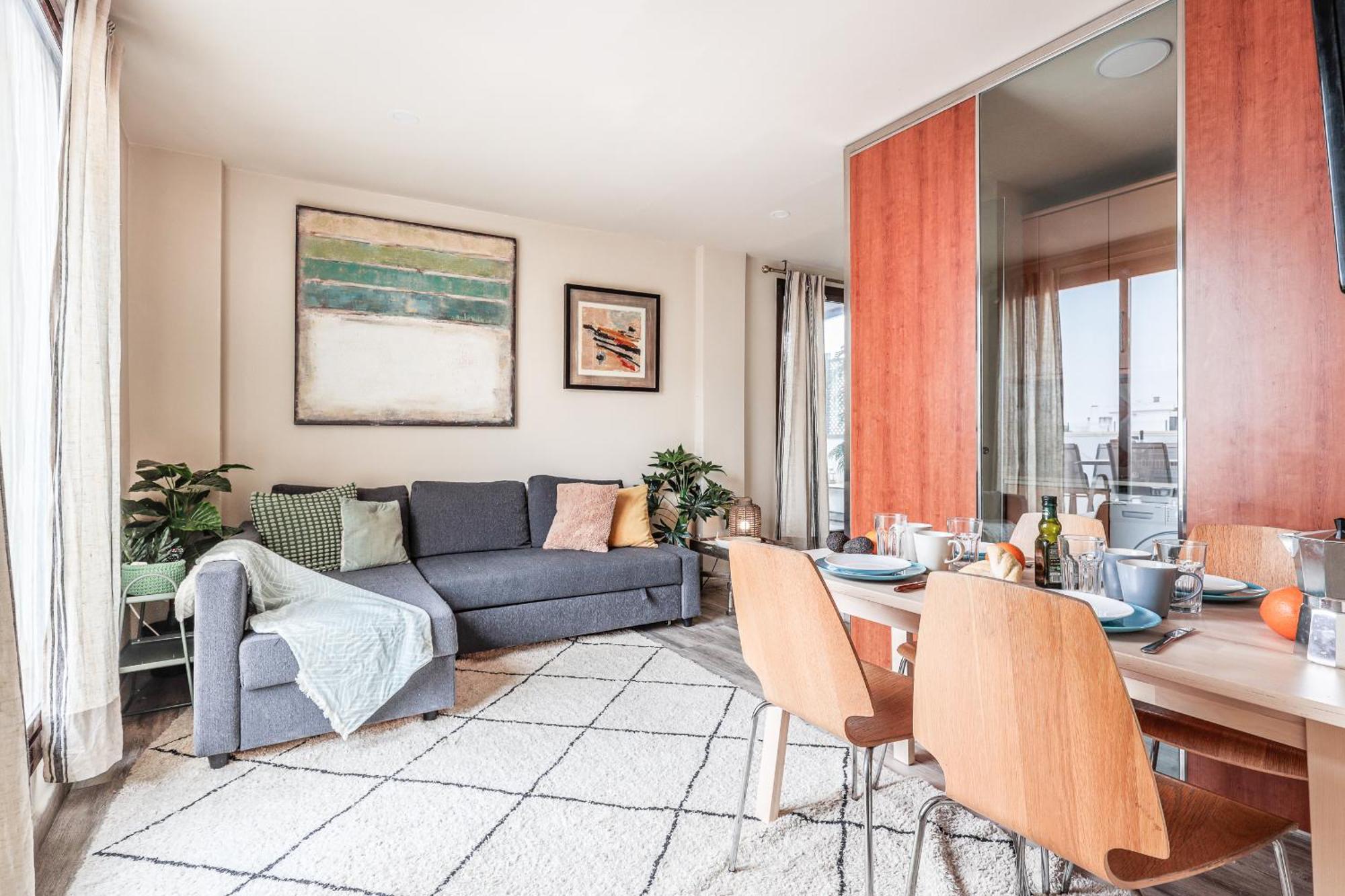 Apartamento Fantastico Atico 2 Hab Gran Terraza Sevilla/triana